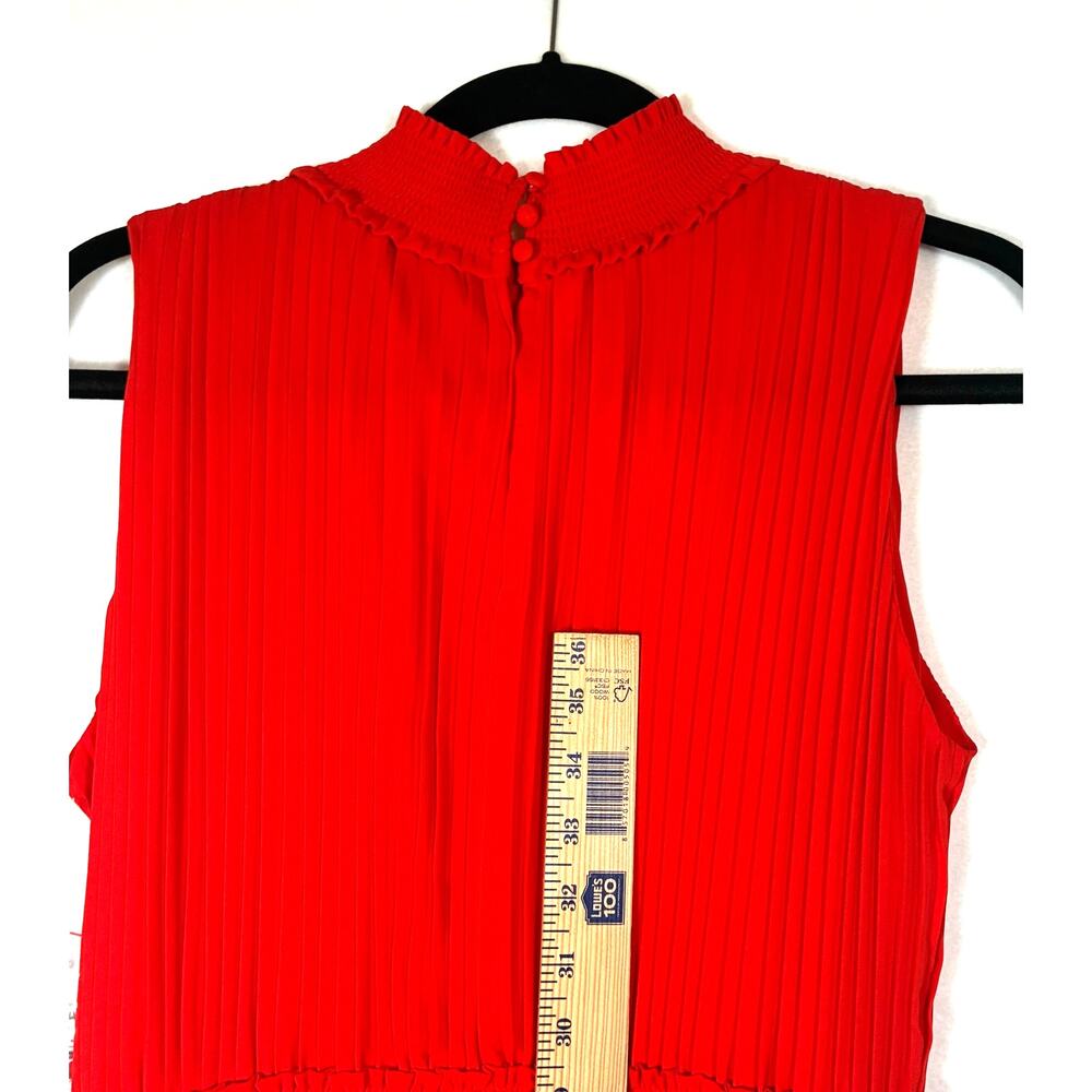 Nanette Lepore NWT Women's Mock Neck Sleeveless Pleated Maxi Dress Size‎ 10 - Picture 6 of 9